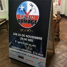 Pendón publicitario impreso para evento musical
